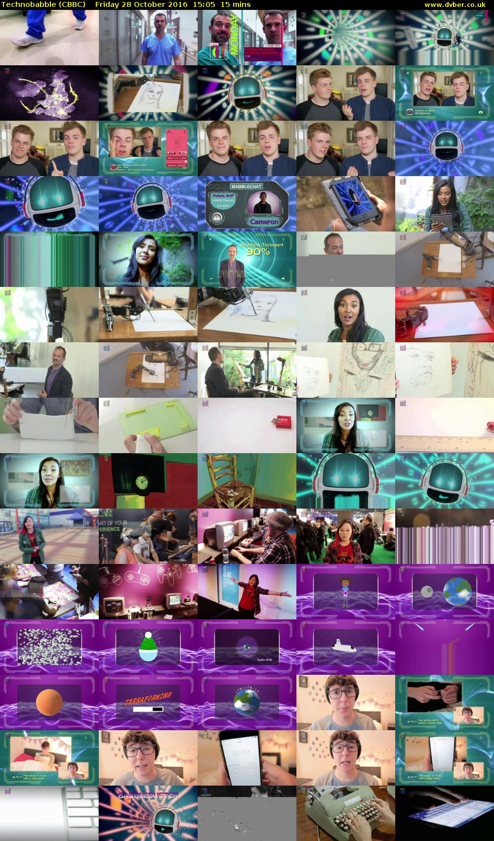 Technobabble (CBBC) Friday 28 October 2016 15:05 - 15:20