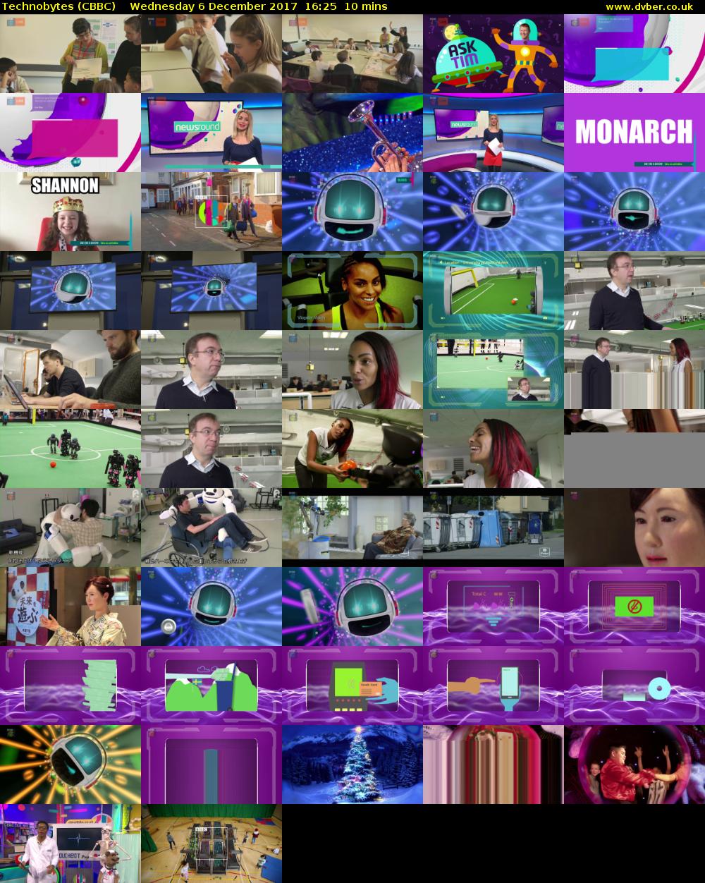 Technobytes (CBBC) Wednesday 6 December 2017 16:25 - 16:35