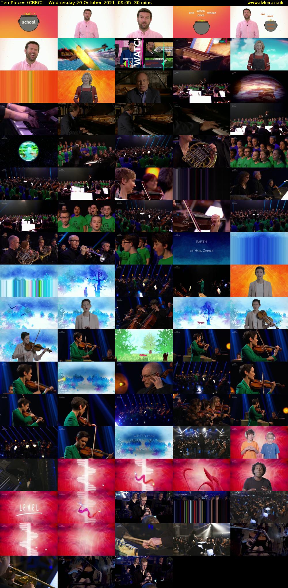 Ten Pieces (CBBC) Wednesday 20 October 2021 09:05 - 09:35