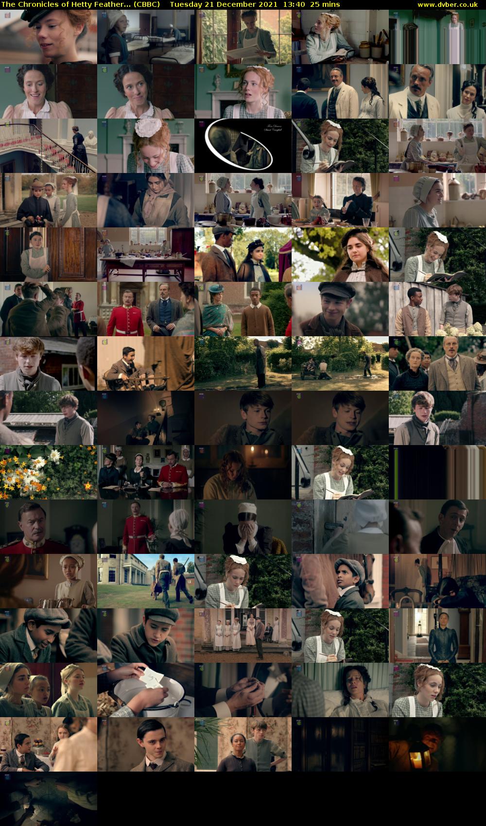 The Chronicles of Hetty Feather... (CBBC) Tuesday 21 December 2021 13:40 - 14:05