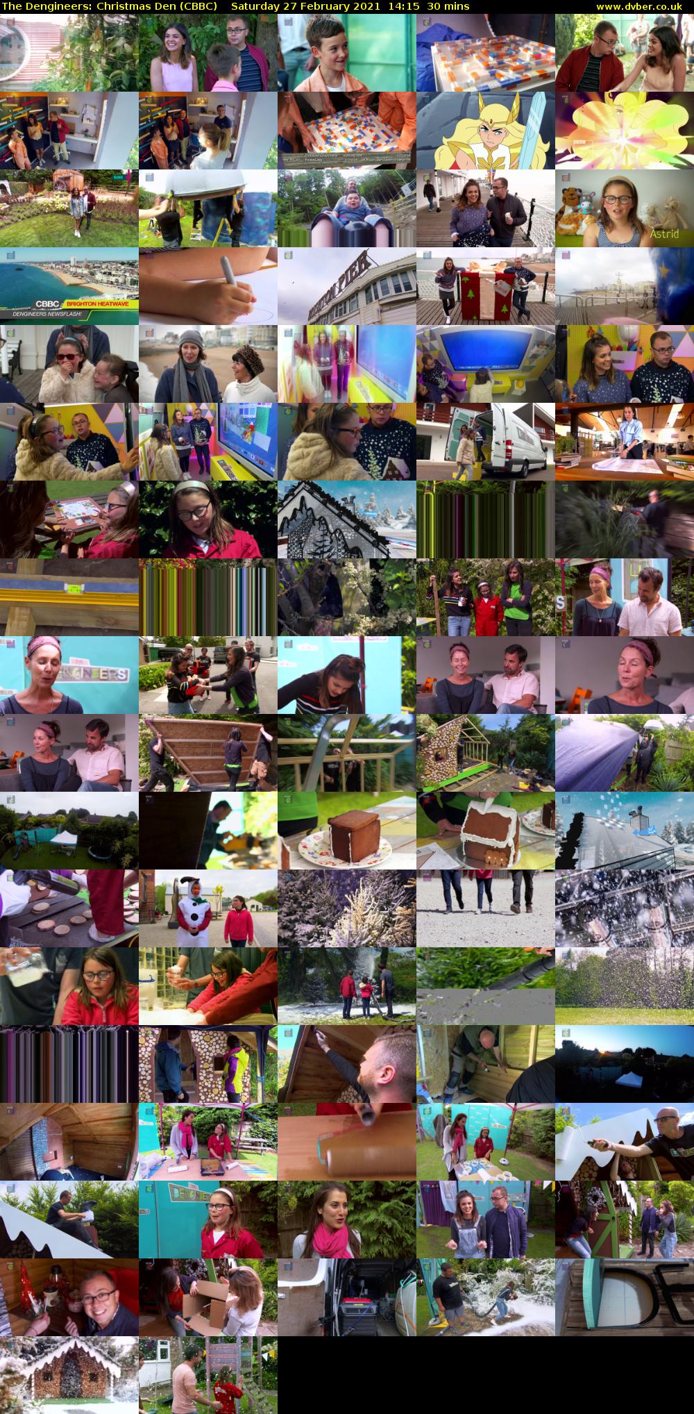 The Dengineers: Christmas Den (CBBC) Saturday 27 February 2021 14:15 - 14:45