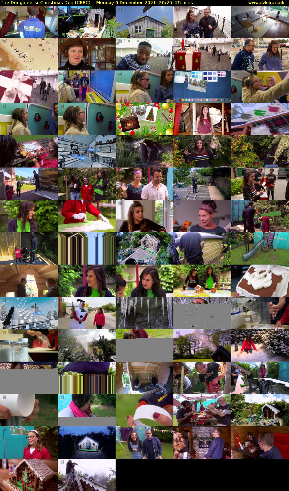 The Dengineers: Christmas Den (CBBC) Monday 6 December 2021 20:25 - 20:50