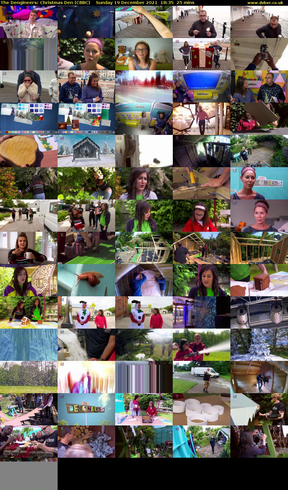 The Dengineers: Christmas Den (CBBC) Sunday 19 December 2021 18:35 - 19:00