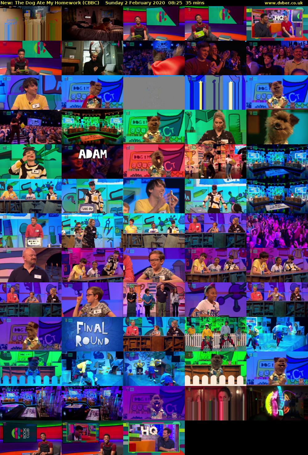 The Dog Ate My Homework (CBBC) Sunday 2 February 2020 08:25 - 09:00