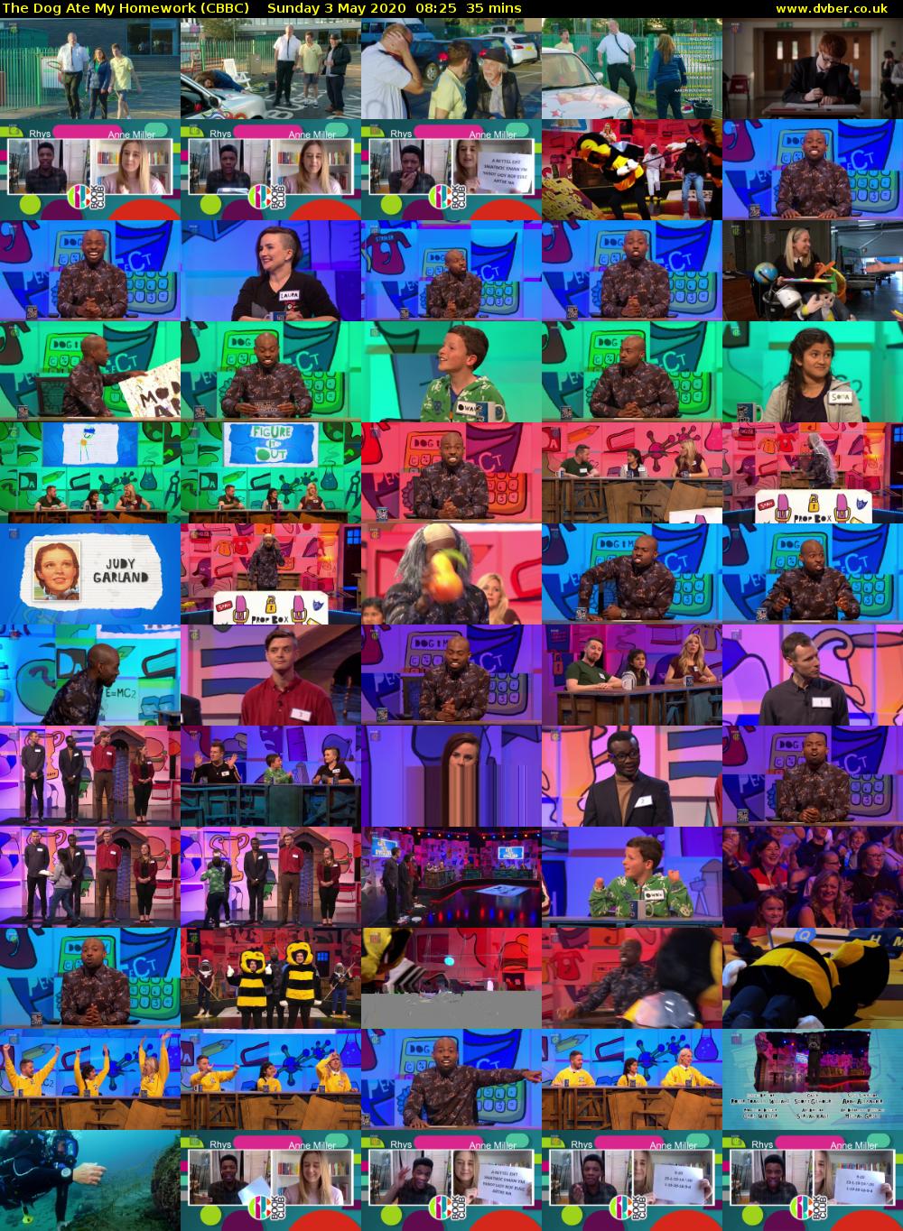 The Dog Ate My Homework (CBBC) Sunday 3 May 2020 08:25 - 09:00