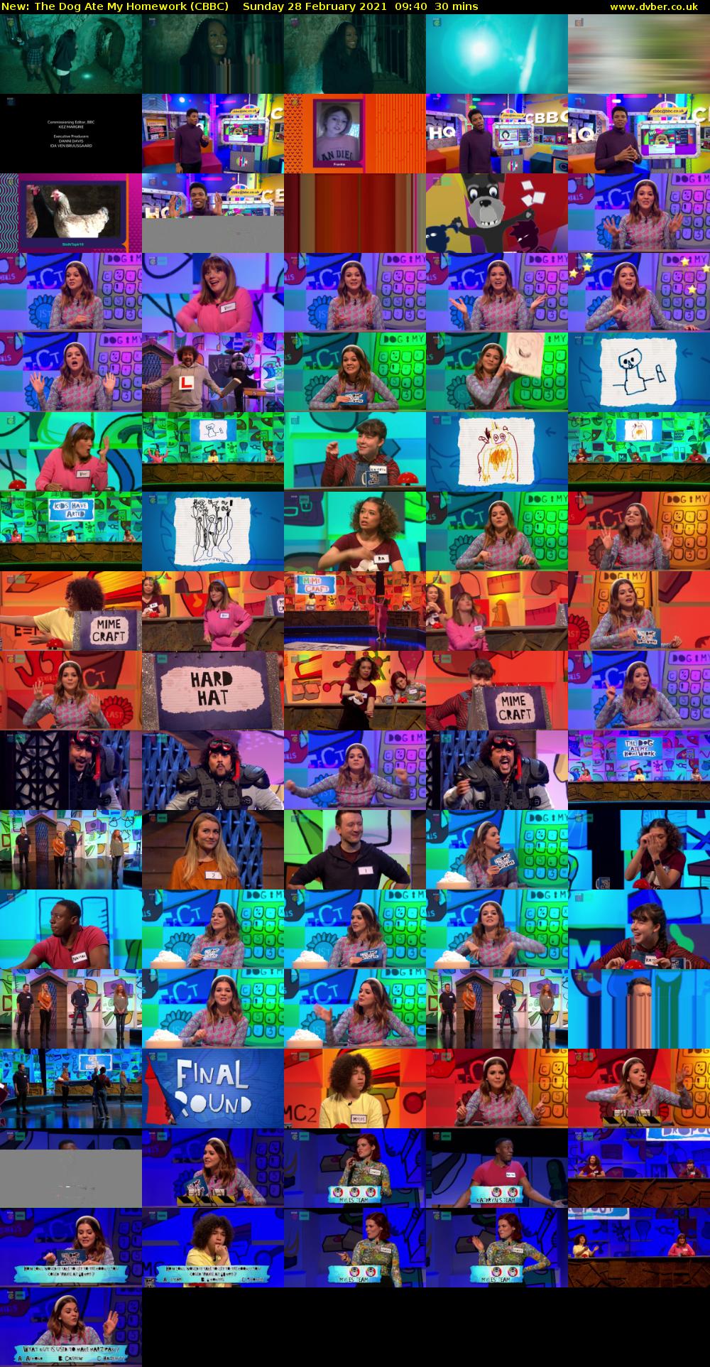 The Dog Ate My Homework (CBBC) Sunday 28 February 2021 09:40 - 10:10