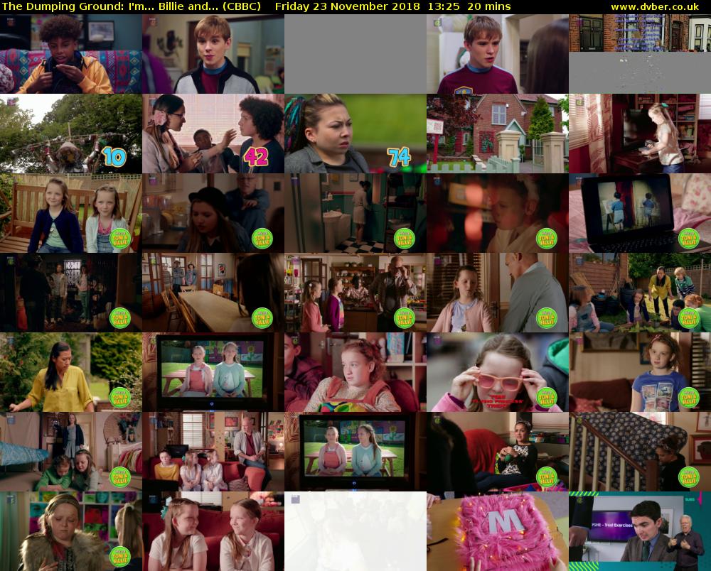 The Dumping Ground: I'm... Billie and... (CBBC) Friday 23 November 2018 13:25 - 13:45