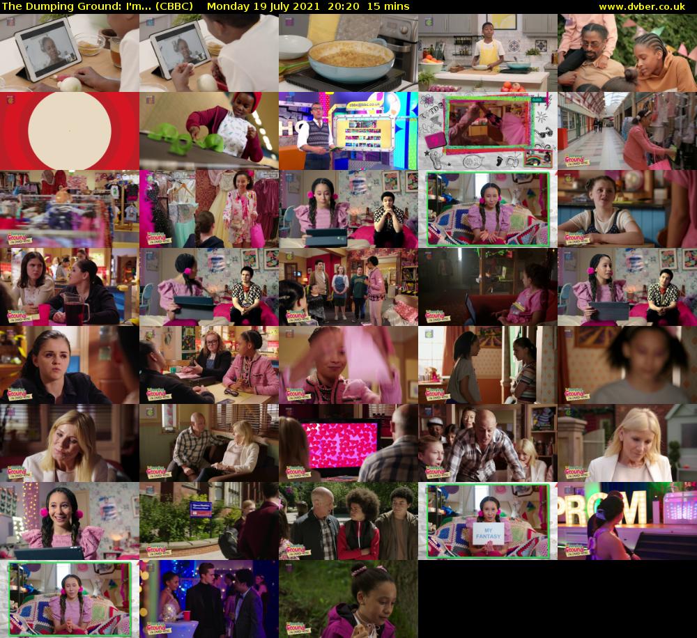 The Dumping Ground: I'm... (CBBC) Monday 19 July 2021 20:20 - 20:35