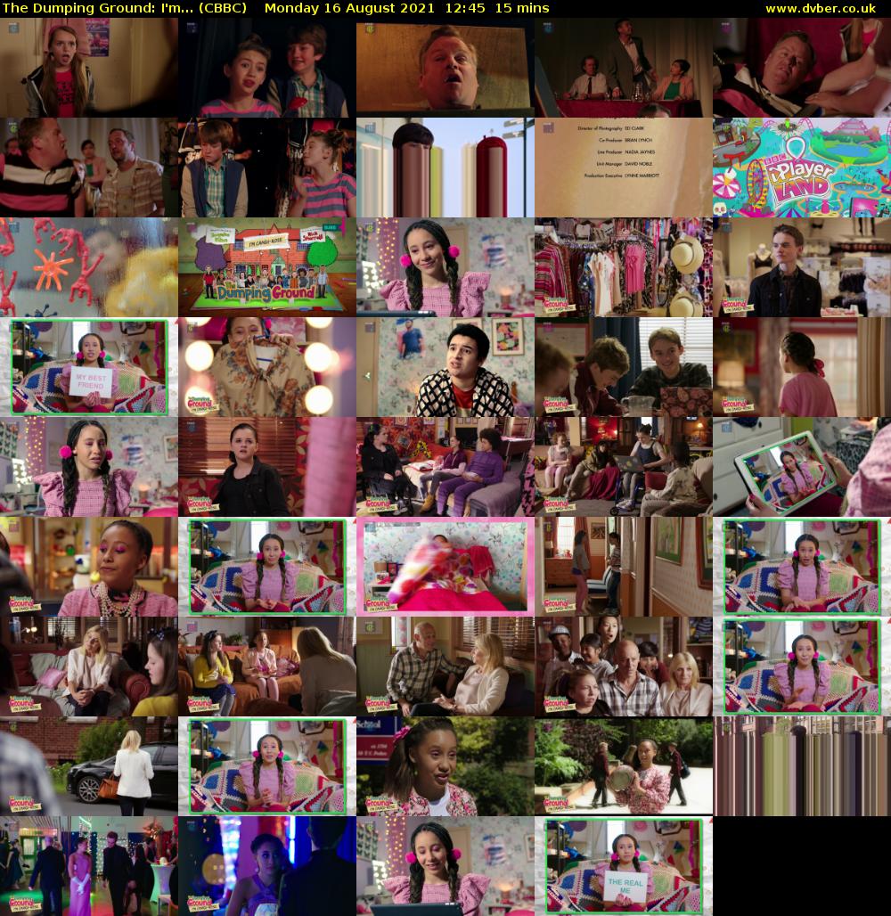 The Dumping Ground: I'm... (CBBC) Monday 16 August 2021 12:45 - 13:00