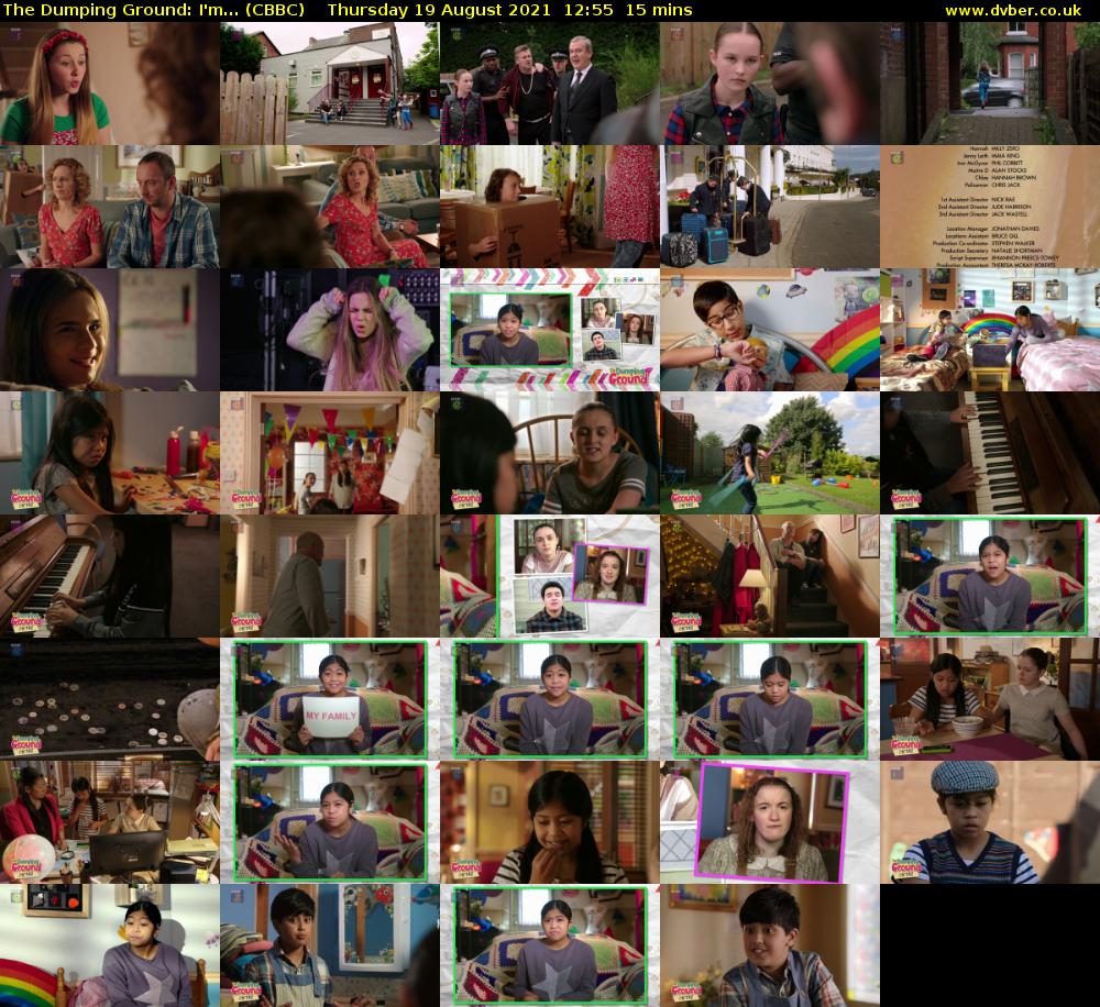 The Dumping Ground: I'm... (CBBC) Thursday 19 August 2021 12:55 - 13:10