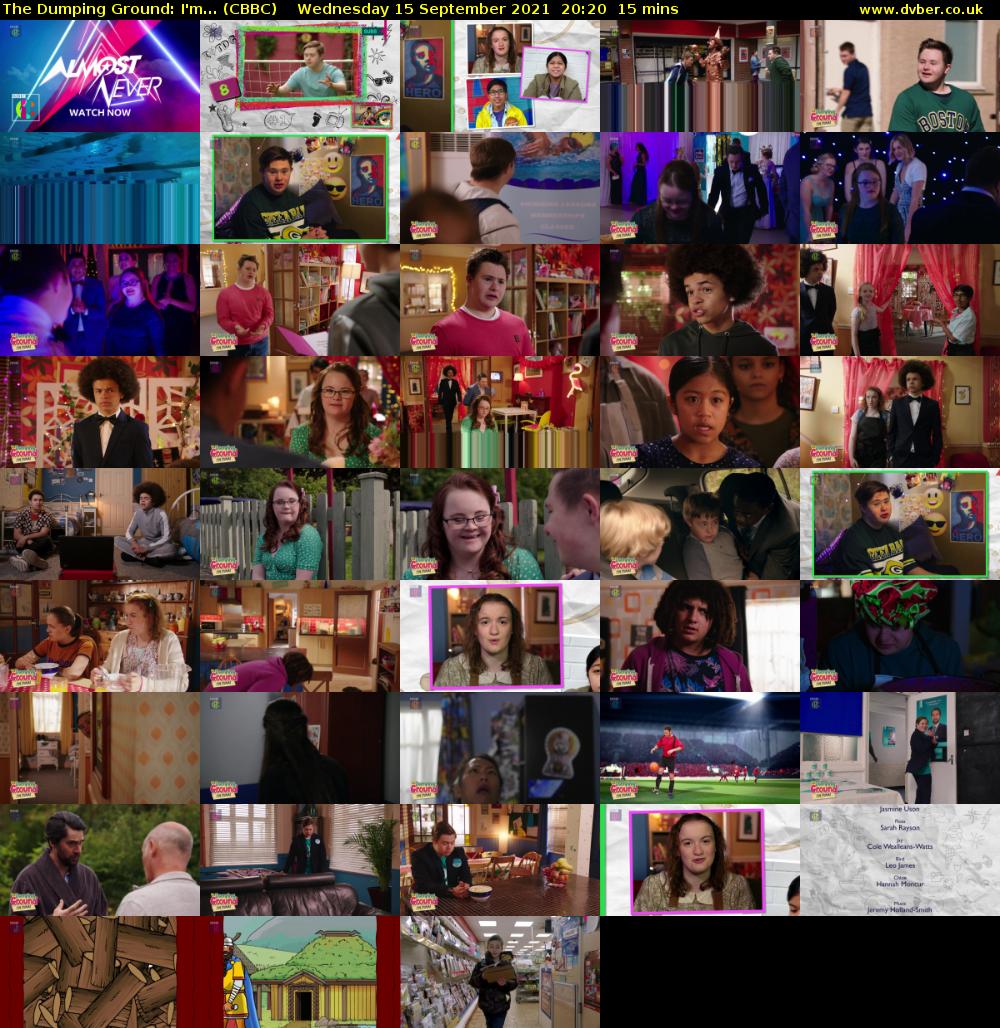 The Dumping Ground: I'm... (CBBC) Wednesday 15 September 2021 20:20 - 20:35
