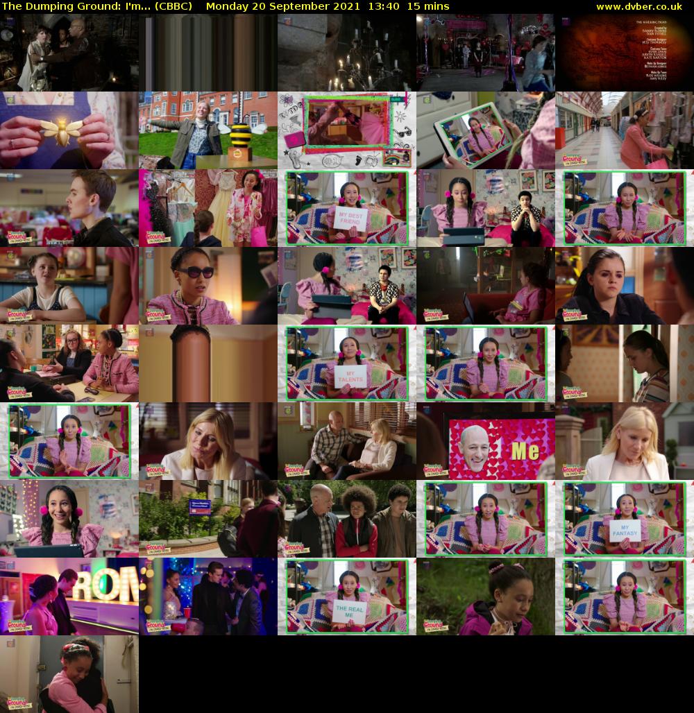 The Dumping Ground: I'm... (CBBC) Monday 20 September 2021 13:40 - 13:55