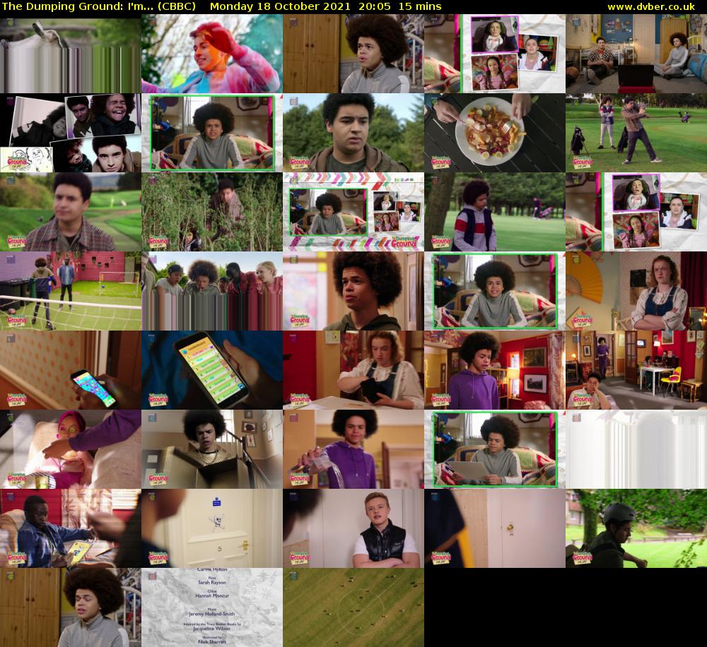 The Dumping Ground: I'm... (CBBC) Monday 18 October 2021 20:05 - 20:20