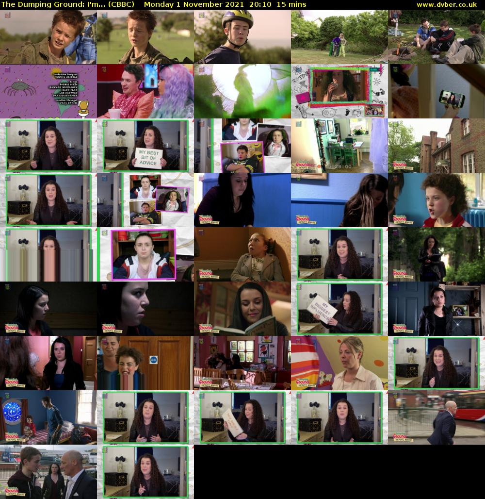 The Dumping Ground: I'm... (CBBC) Monday 1 November 2021 20:10 - 20:25