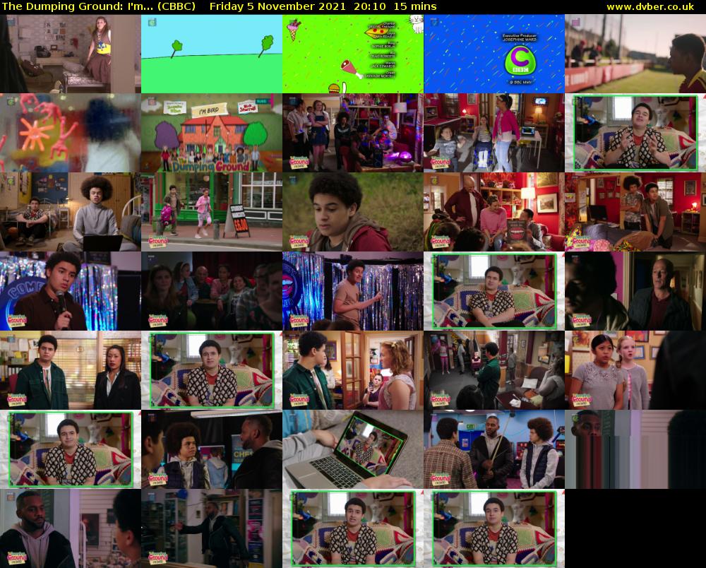 The Dumping Ground: I'm... (CBBC) Friday 5 November 2021 20:10 - 20:25