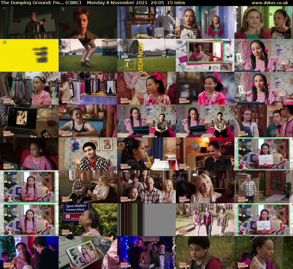 The Dumping Ground: I'm... (CBBC) Monday 8 November 2021 20:05 - 20:20
