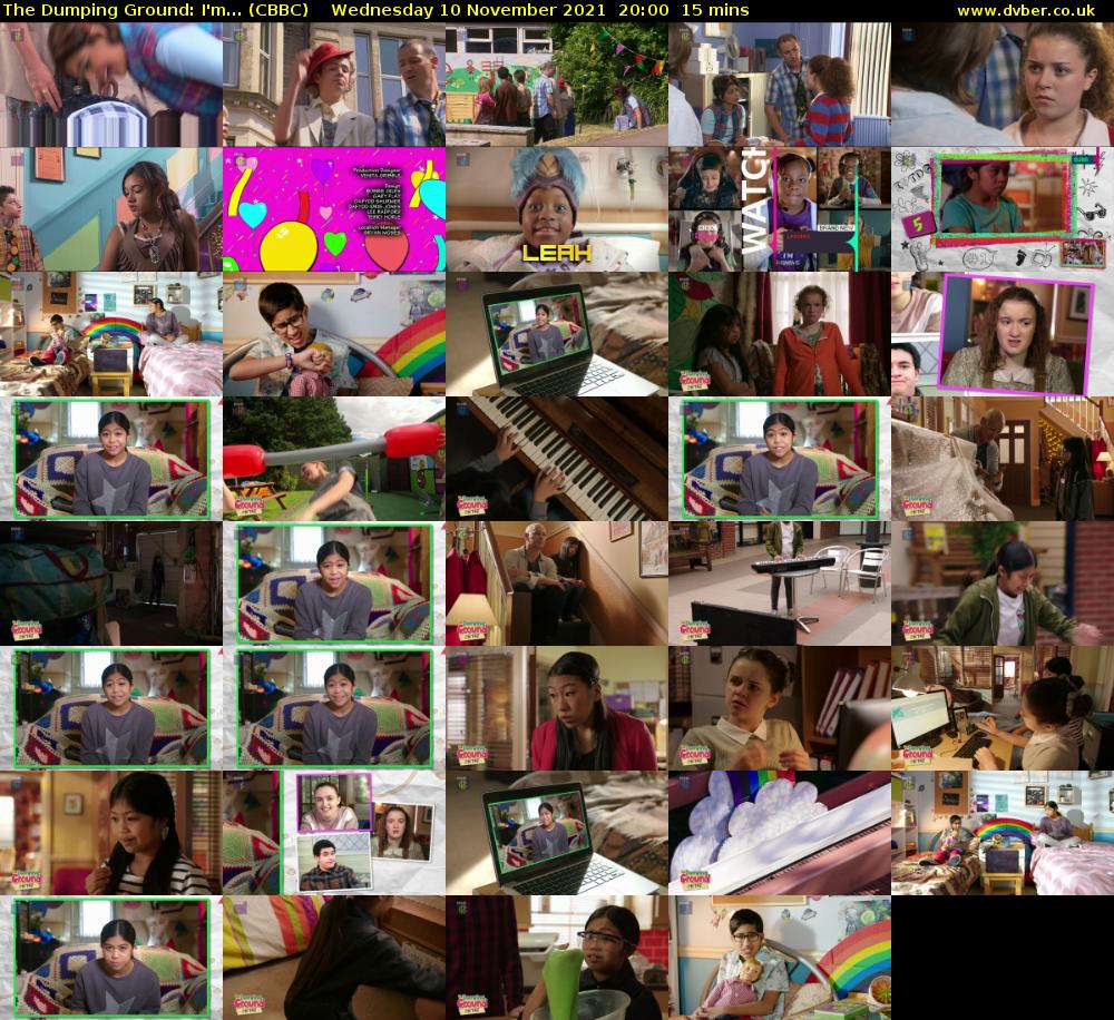 The Dumping Ground: I'm... (CBBC) Wednesday 10 November 2021 20:00 - 20:15