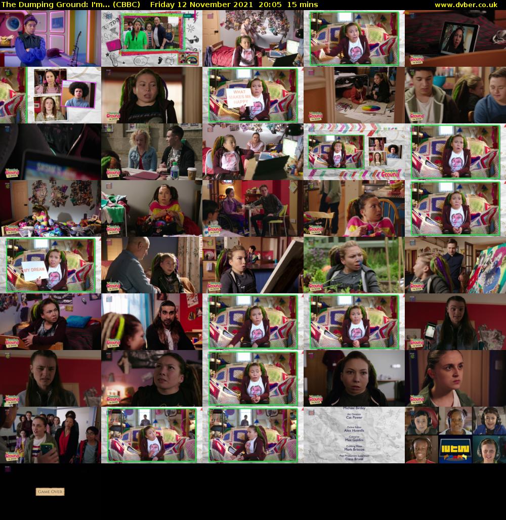 The Dumping Ground: I'm... (CBBC) Friday 12 November 2021 20:05 - 20:20