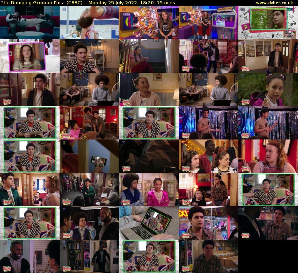 The Dumping Ground: I'm... (CBBC) Monday 25 July 2022 18:20 - 18:35