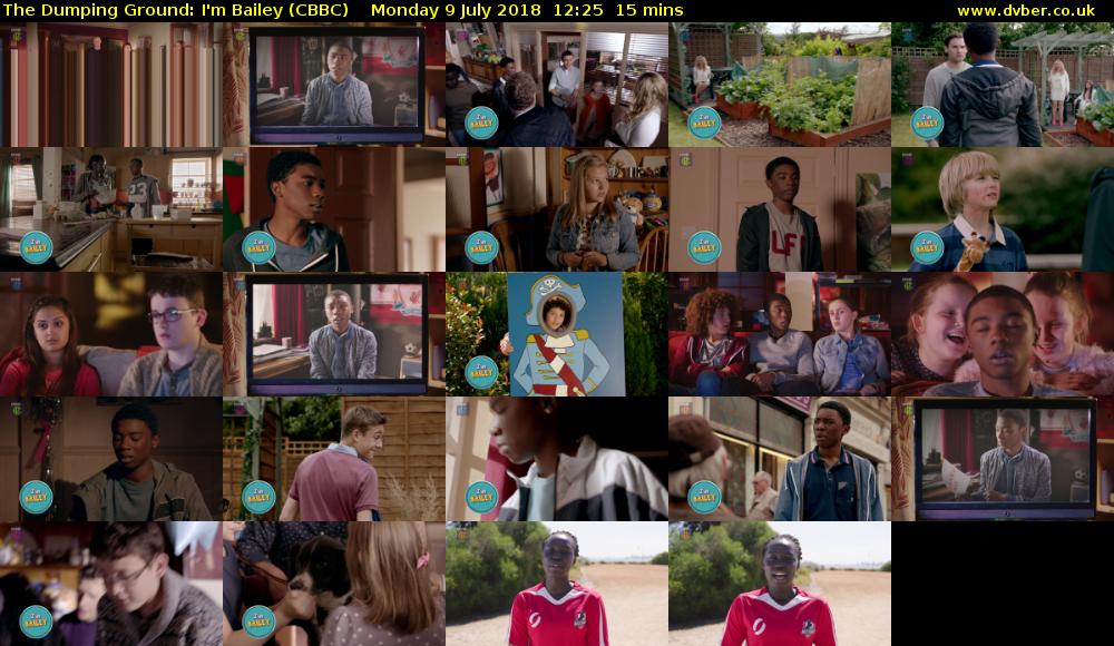 The Dumping Ground: I'm Bailey (CBBC) Monday 9 July 2018 12:25 - 12:40