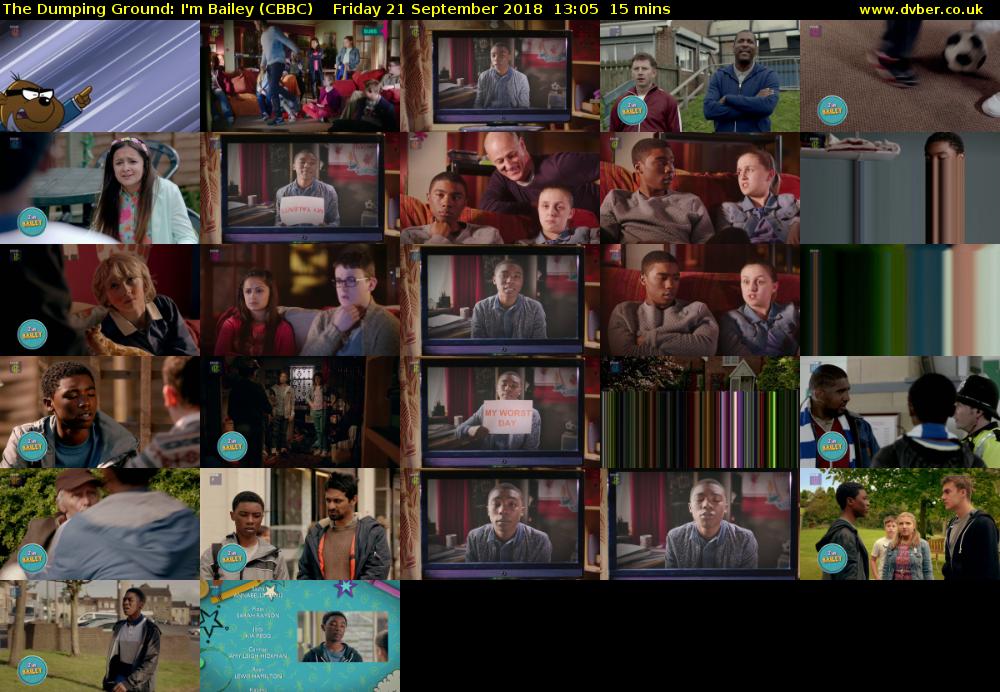 The Dumping Ground: I'm Bailey (CBBC) Friday 21 September 2018 13:05 - 13:20