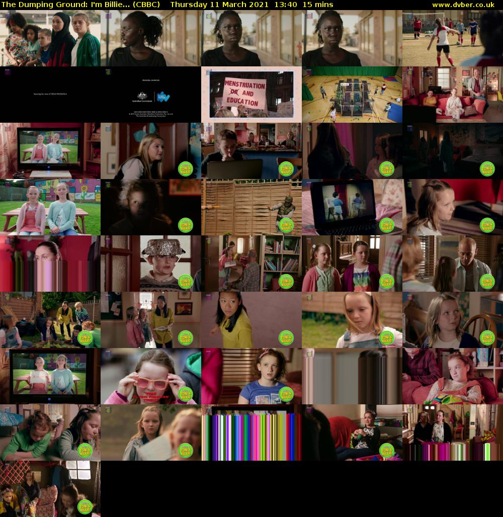 The Dumping Ground: I'm Billie... (CBBC) Thursday 11 March 2021 13:40 - 13:55