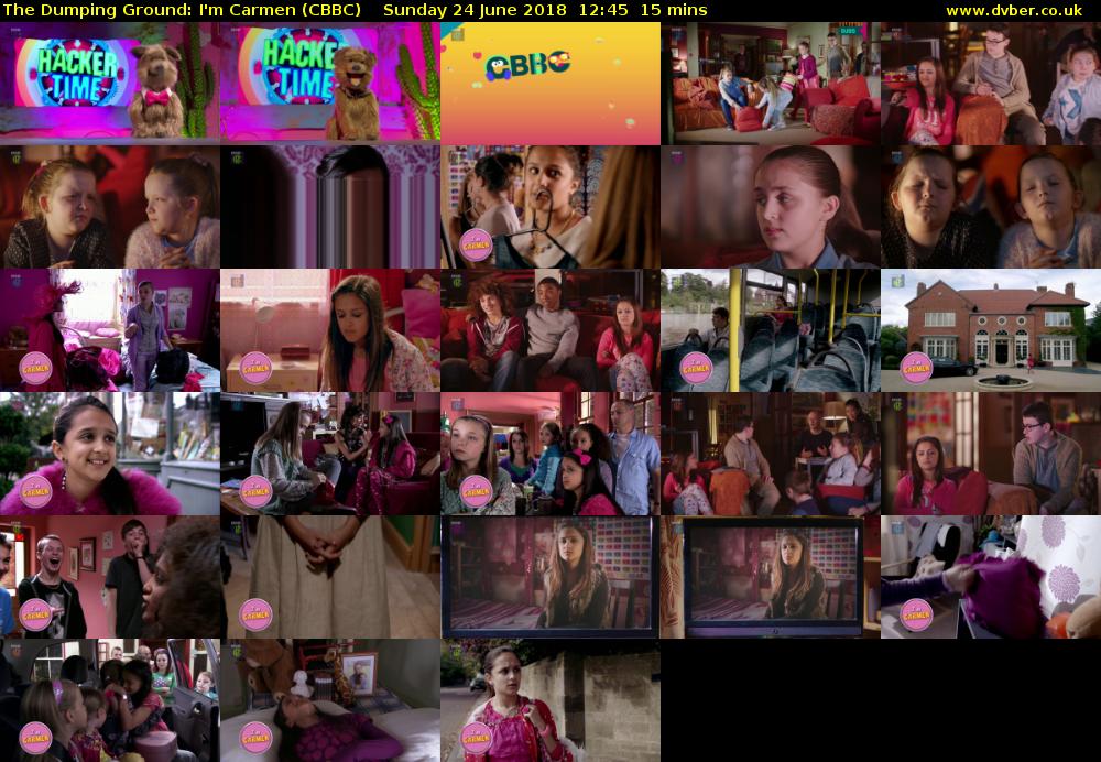 The Dumping Ground: I'm Carmen (CBBC) Sunday 24 June 2018 12:45 - 13:00