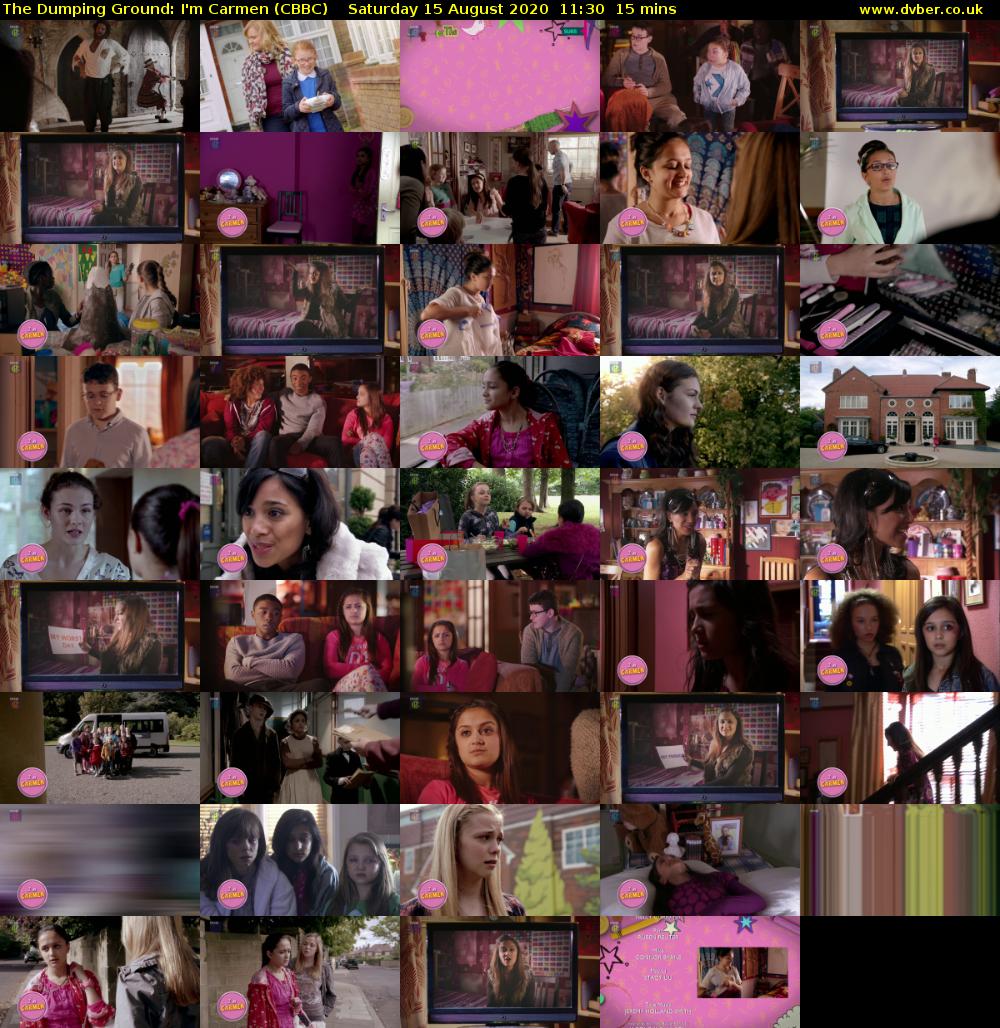 The Dumping Ground: I'm Carmen (CBBC) Saturday 15 August 2020 11:30 - 11:45
