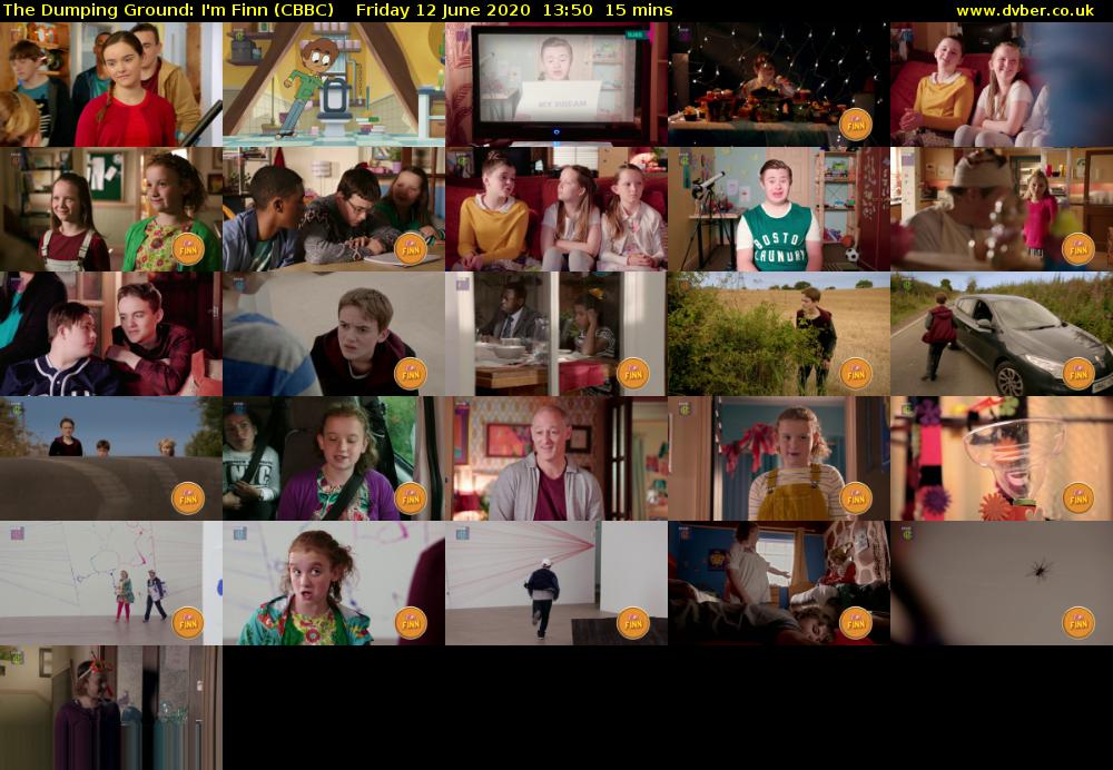 The Dumping Ground: I'm Finn (CBBC) Friday 12 June 2020 13:50 - 14:05