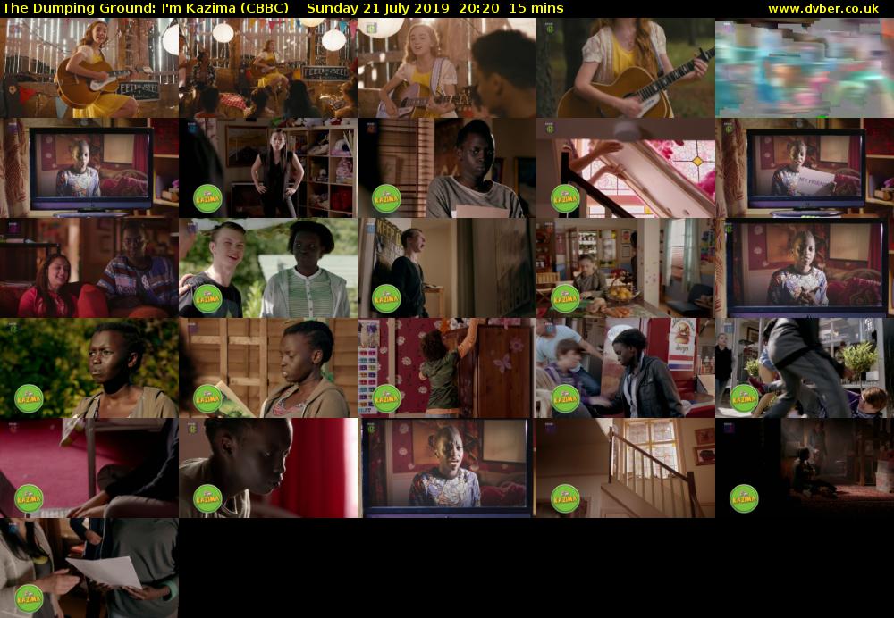 The Dumping Ground: I'm Kazima (CBBC) Sunday 21 July 2019 20:20 - 20:35