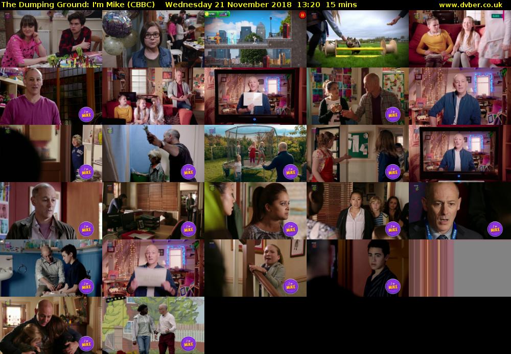 The Dumping Ground: I'm Mike (CBBC) Wednesday 21 November 2018 13:20 - 13:35