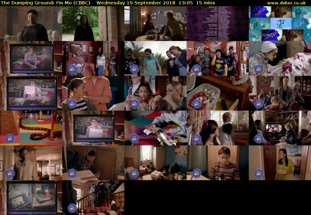 The Dumping Ground: I'm Mo (CBBC) Wednesday 19 September 2018 13:05 - 13:20
