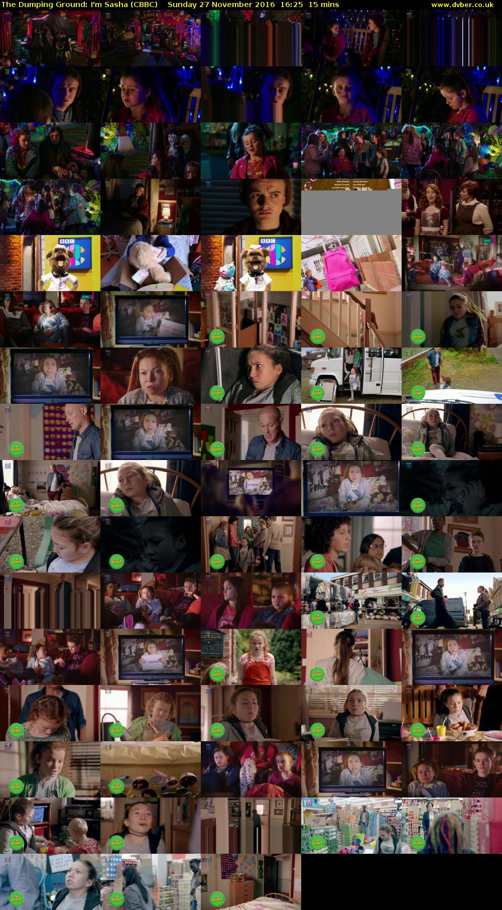 The Dumping Ground: I'm Sasha (CBBC) Sunday 27 November 2016 16:25 - 16:40