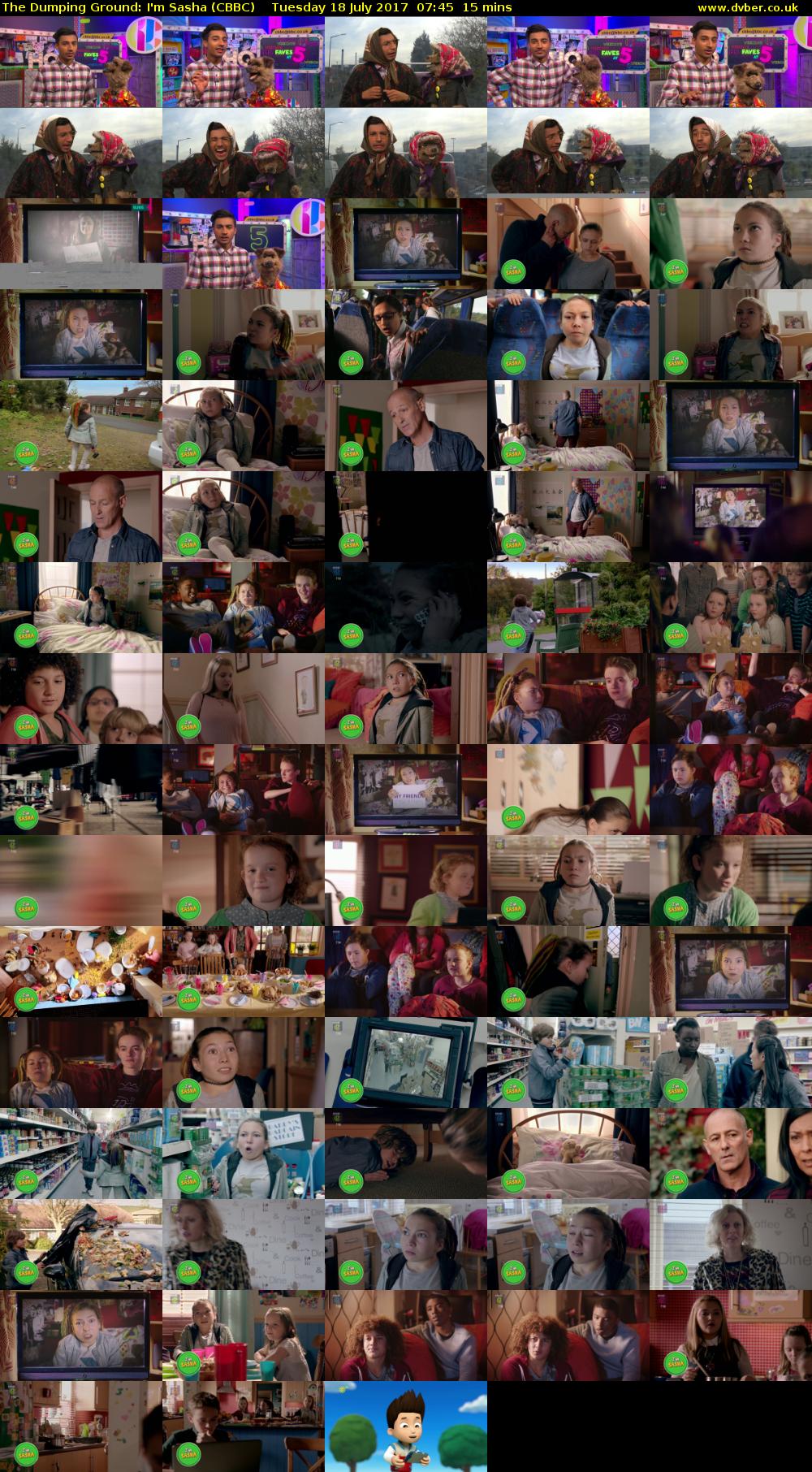The Dumping Ground: I'm Sasha (CBBC) Tuesday 18 July 2017 07:45 - 08:00