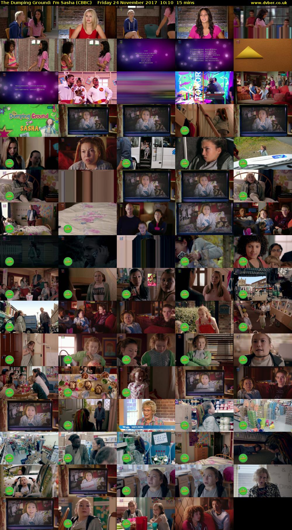 The Dumping Ground: I'm Sasha (CBBC) Friday 24 November 2017 10:10 - 10:25