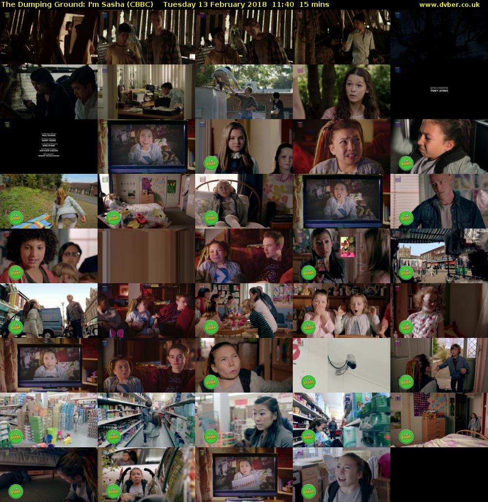 The Dumping Ground: I'm Sasha (CBBC) Tuesday 13 February 2018 11:40 - 11:55
