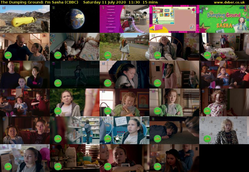 The Dumping Ground: I'm Sasha (CBBC) Saturday 11 July 2020 11:30 - 11:45
