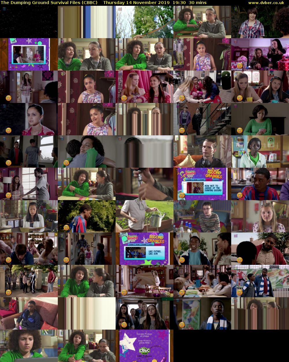 The Dumping Ground Survival Files (CBBC) Thursday 14 November 2019 19:30 - 20:00