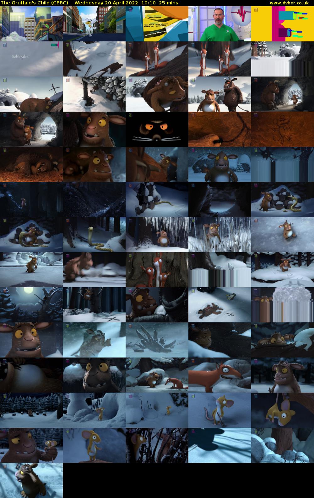 The Gruffalo's Child (CBBC) Wednesday 20 April 2022 10:10 - 10:35