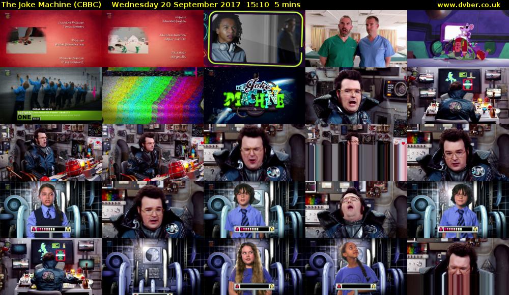 The Joke Machine (CBBC) Wednesday 20 September 2017 15:10 - 15:15