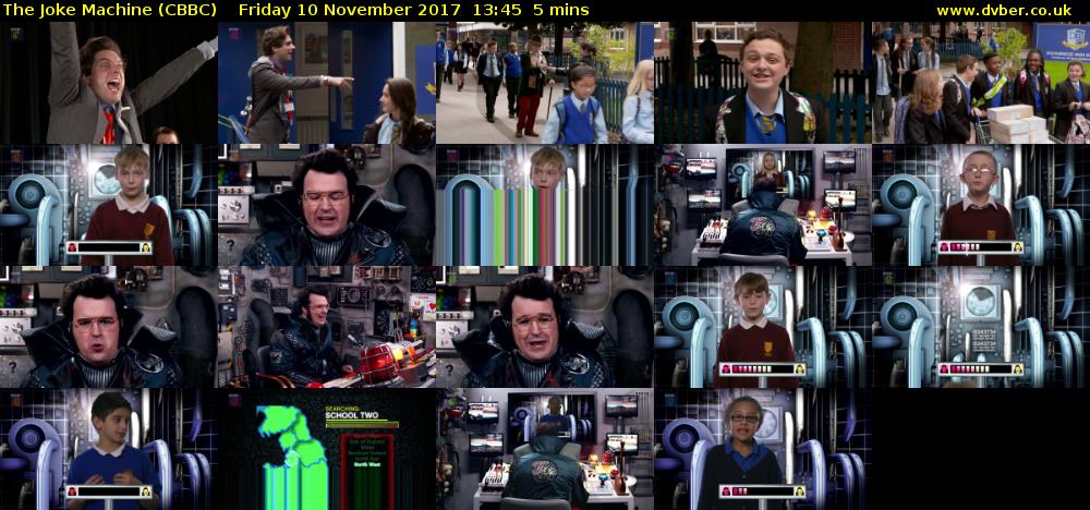 The Joke Machine (CBBC) Friday 10 November 2017 13:45 - 13:50