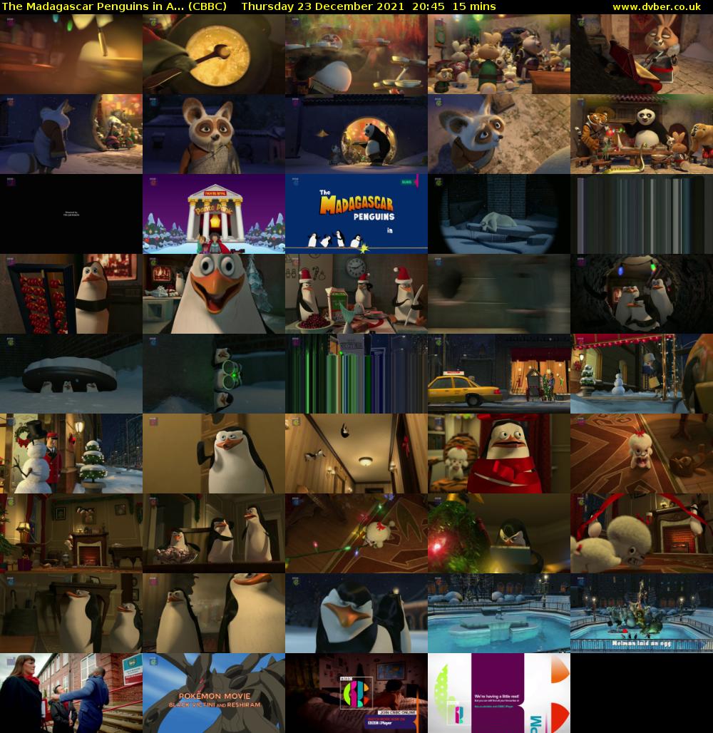 The Madagascar Penguins in A... (CBBC) Thursday 23 December 2021 20:45 - 21:00