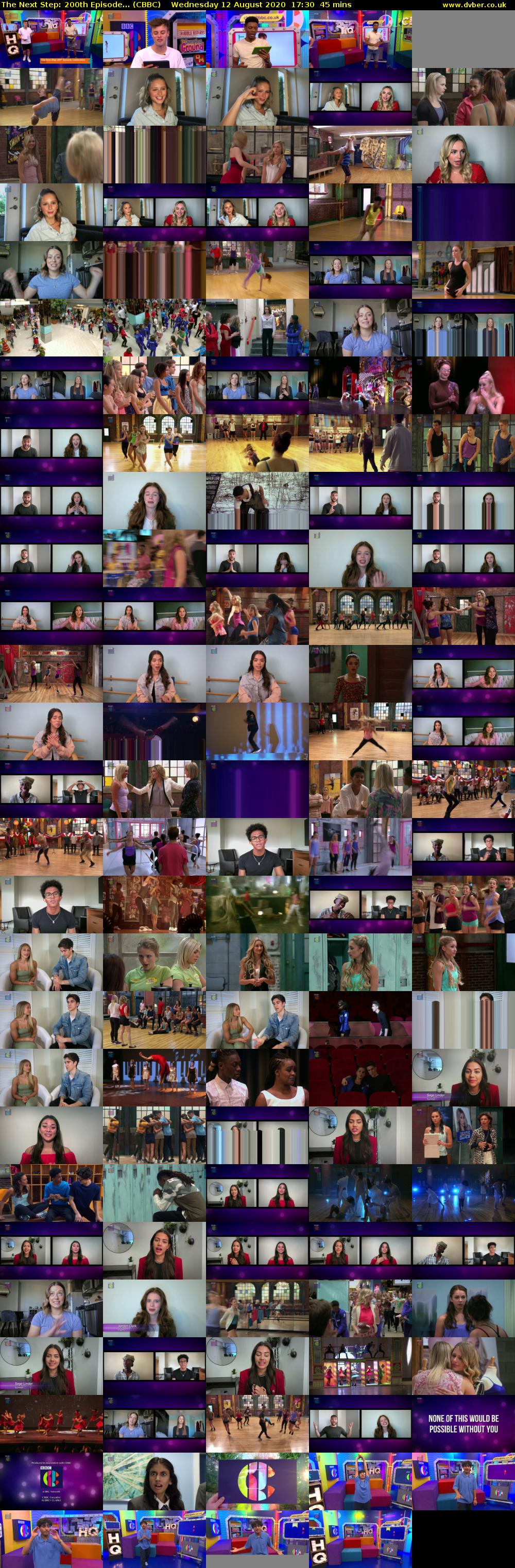 The Next Step: 200th Episode... (CBBC) Wednesday 12 August 2020 17:30 - 18:15