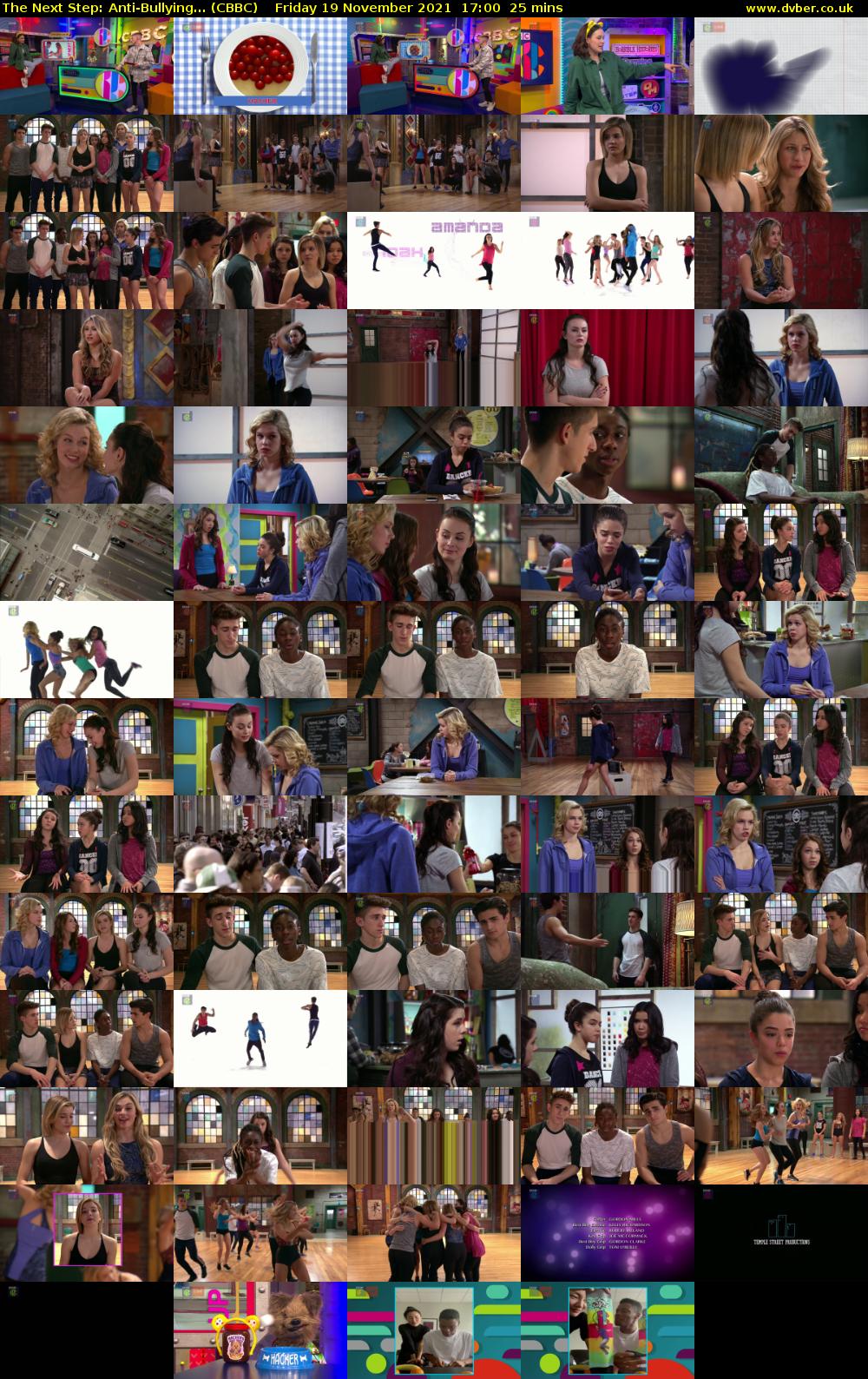 The Next Step: Anti-Bullying... (CBBC) Friday 19 November 2021 17:00 - 17:25