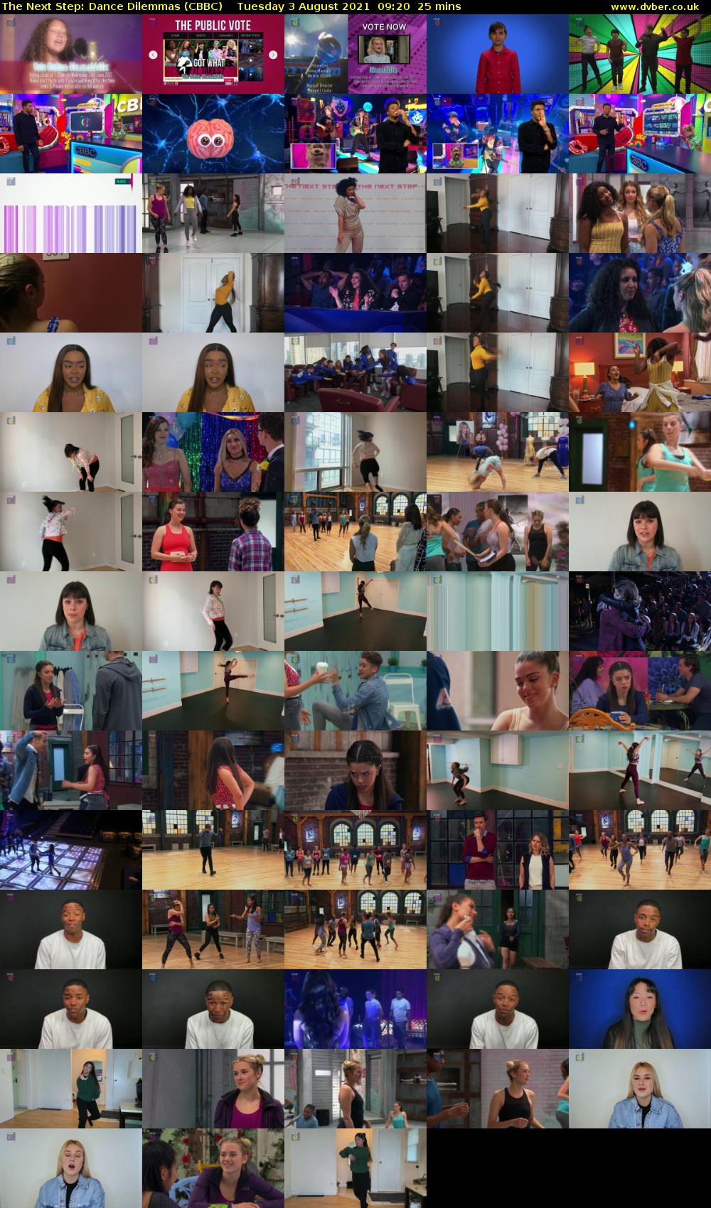 The Next Step: Dance Dilemmas (CBBC) Tuesday 3 August 2021 09:20 - 09:45