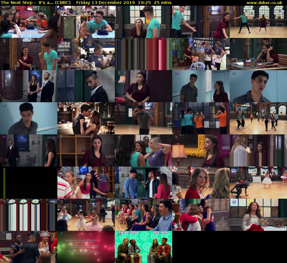 The Next Step -  It's a... (CBBC) Friday 13 December 2019 19:25 - 19:50
