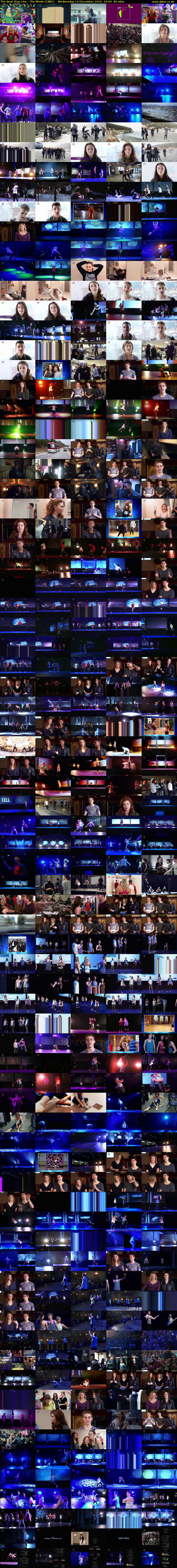 The Next Step Live - The Movie (CBBC) Wednesday 14 December 2016 19:00 - 20:20