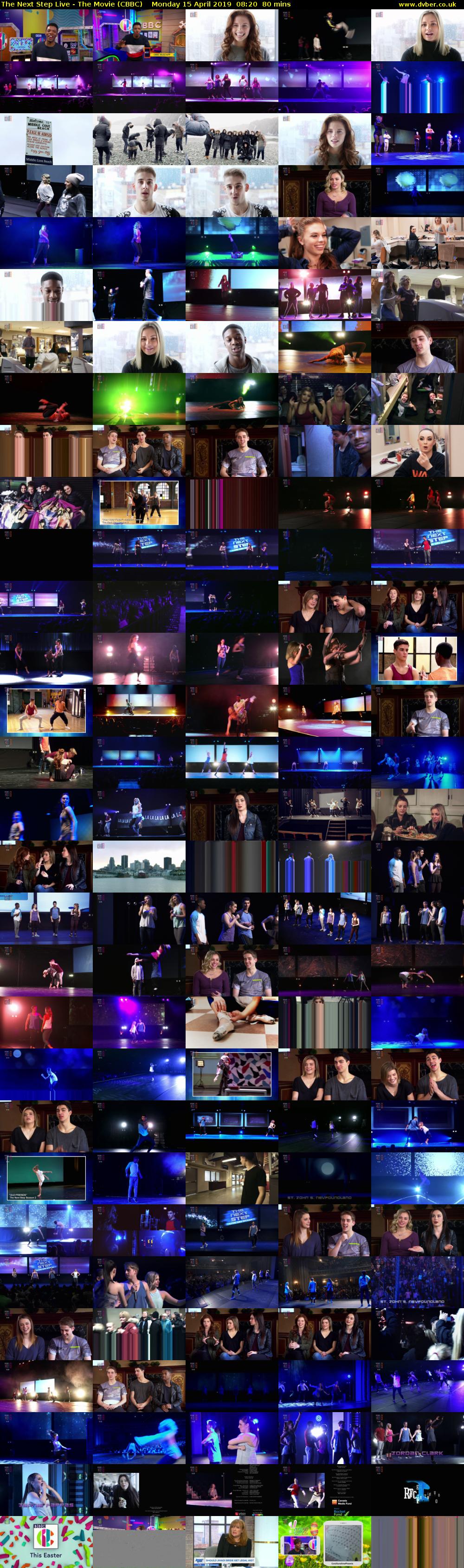 The Next Step Live - The Movie (CBBC) Monday 15 April 2019 08:20 - 09:40