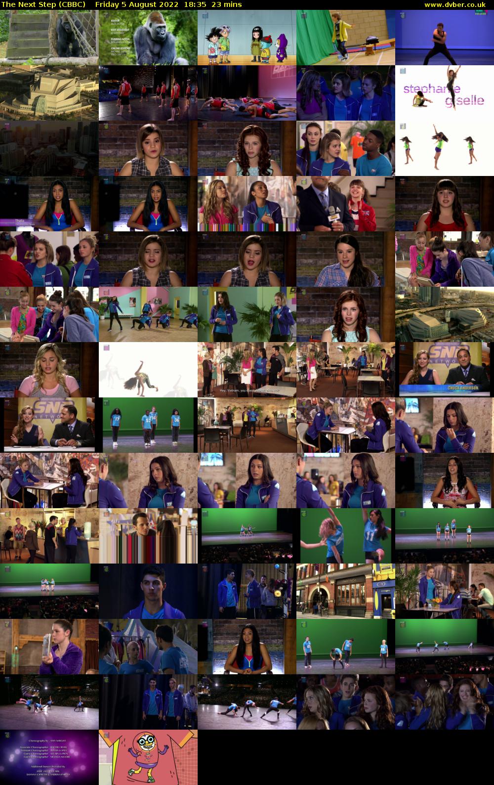 The Next Step (CBBC) Friday 5 August 2022 18:35 - 18:58