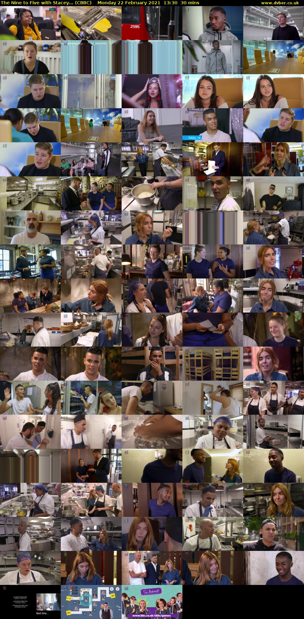 The Nine to Five with Stacey... (CBBC) Monday 22 February 2021 13:30 - 14:00